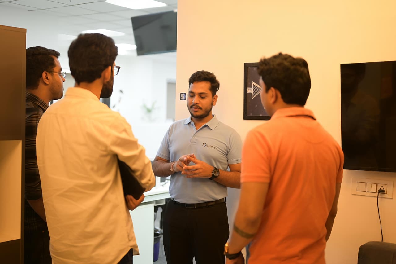 Founders in a discussion during the program